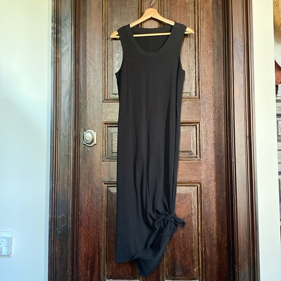 Lululemon Black Pima Cotton Slit Dress! - Picture 3 of 4